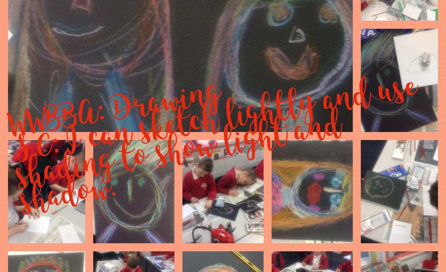 Image of Willow Class self-portraits. 